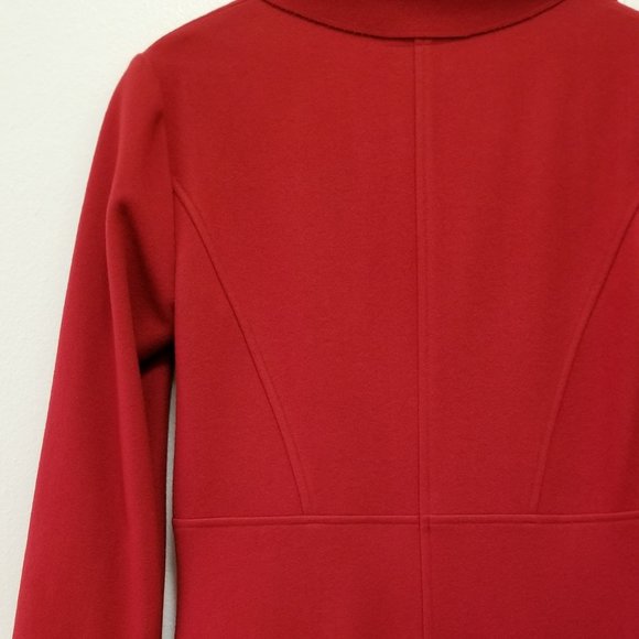 She by Sheri Bodell Womens Long Red Coat, Sz 6, Collector's Item, From $498, New - Picture 5 of 10